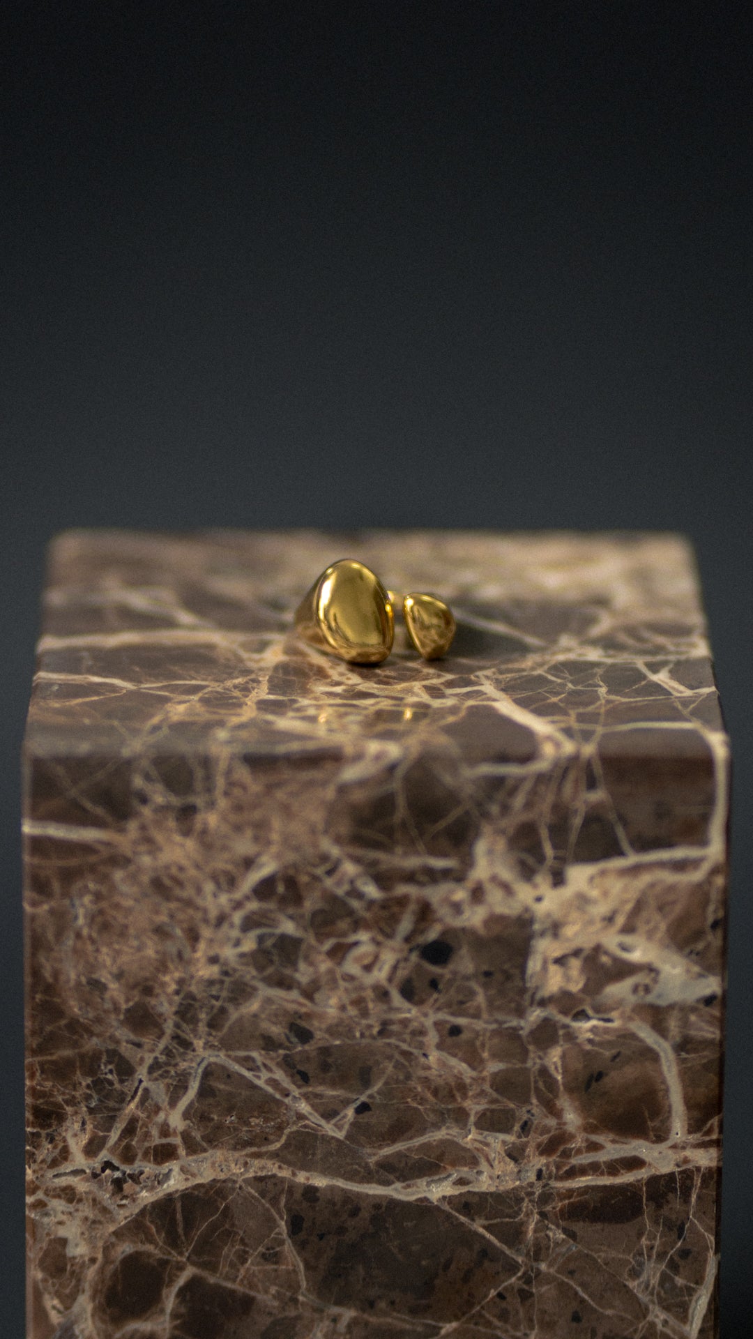 Gold bandana ring