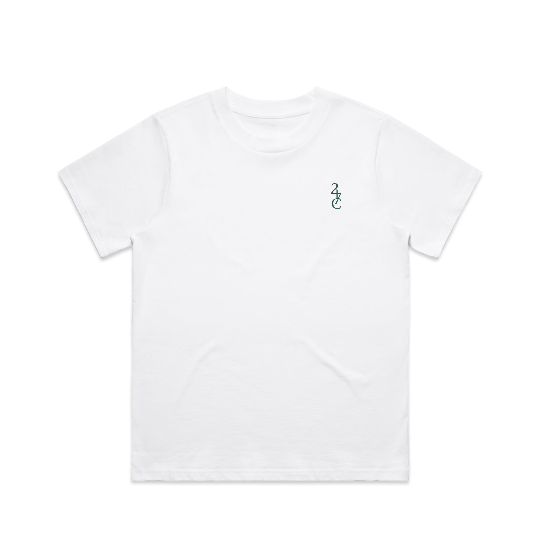 White 24 seven club t shirt core collection