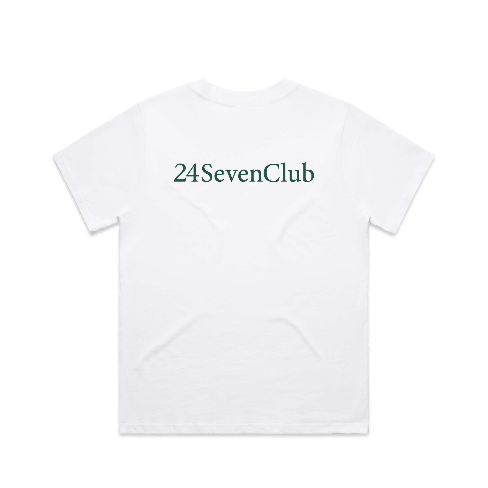 White 24 seven club t shirt core collection