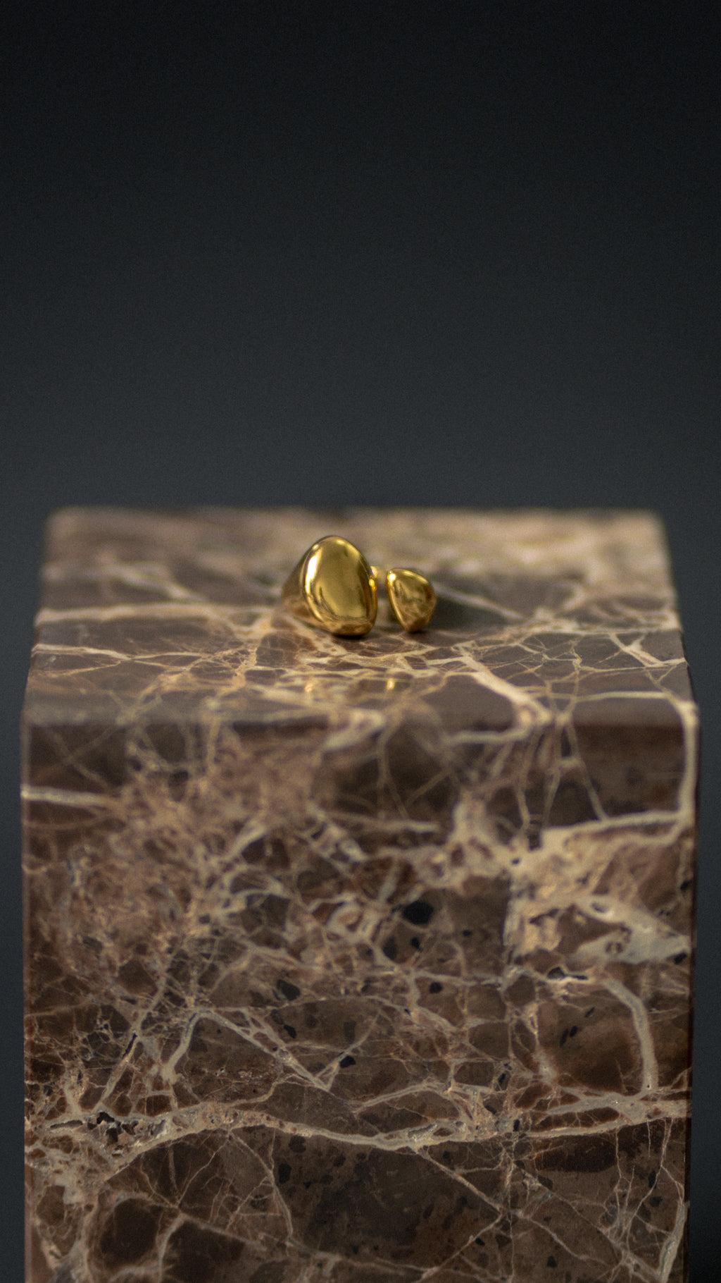 Gold bandana ring