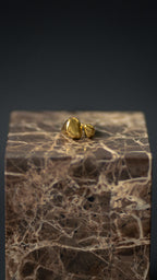 Gold bandana ring