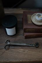 Brass wick trimmer for candles