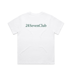 White 24 seven club t shirt core collection